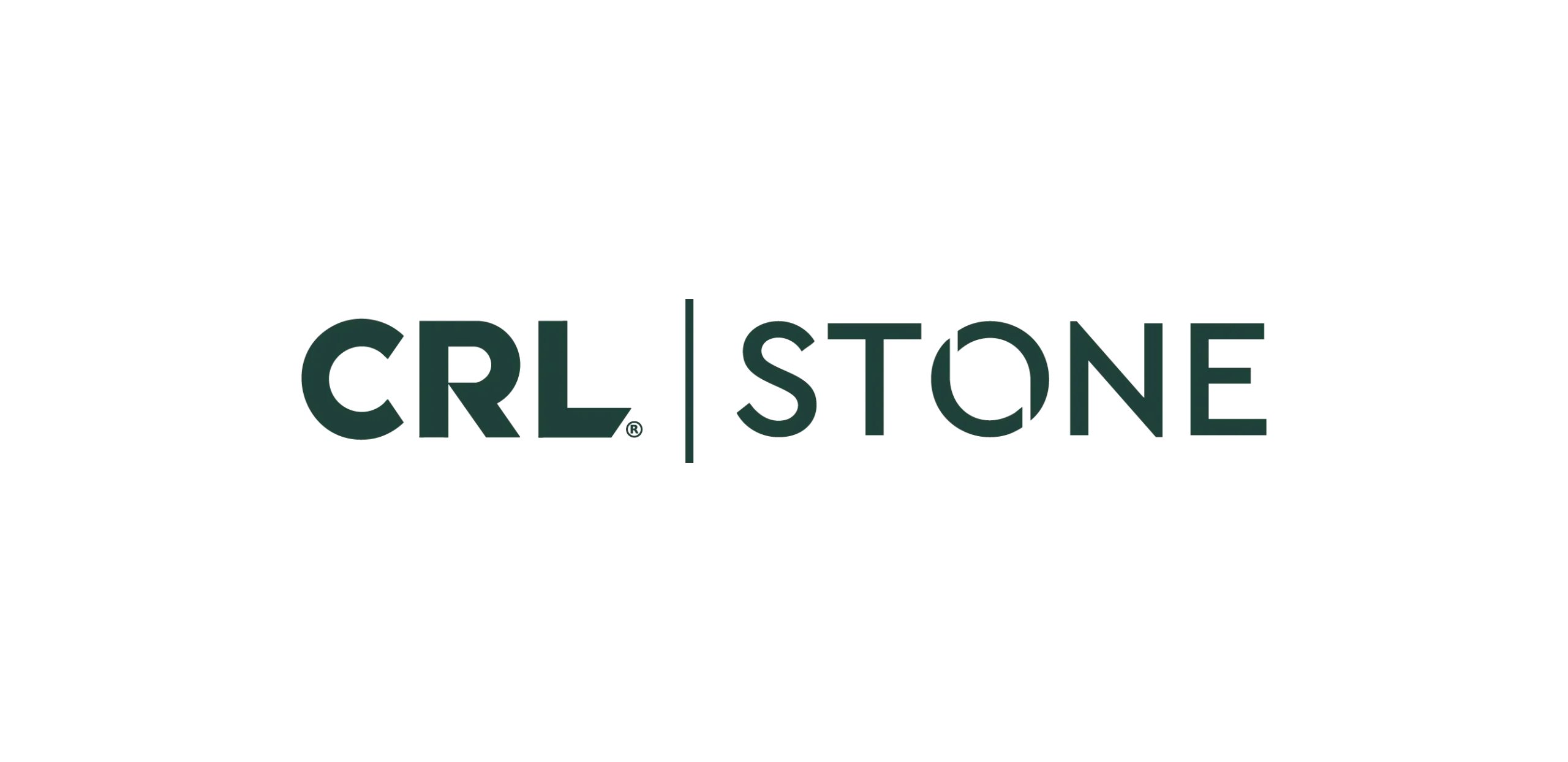 CRL | STONE logo in dark green sans-serif text separated by a vertical bar on a white background
