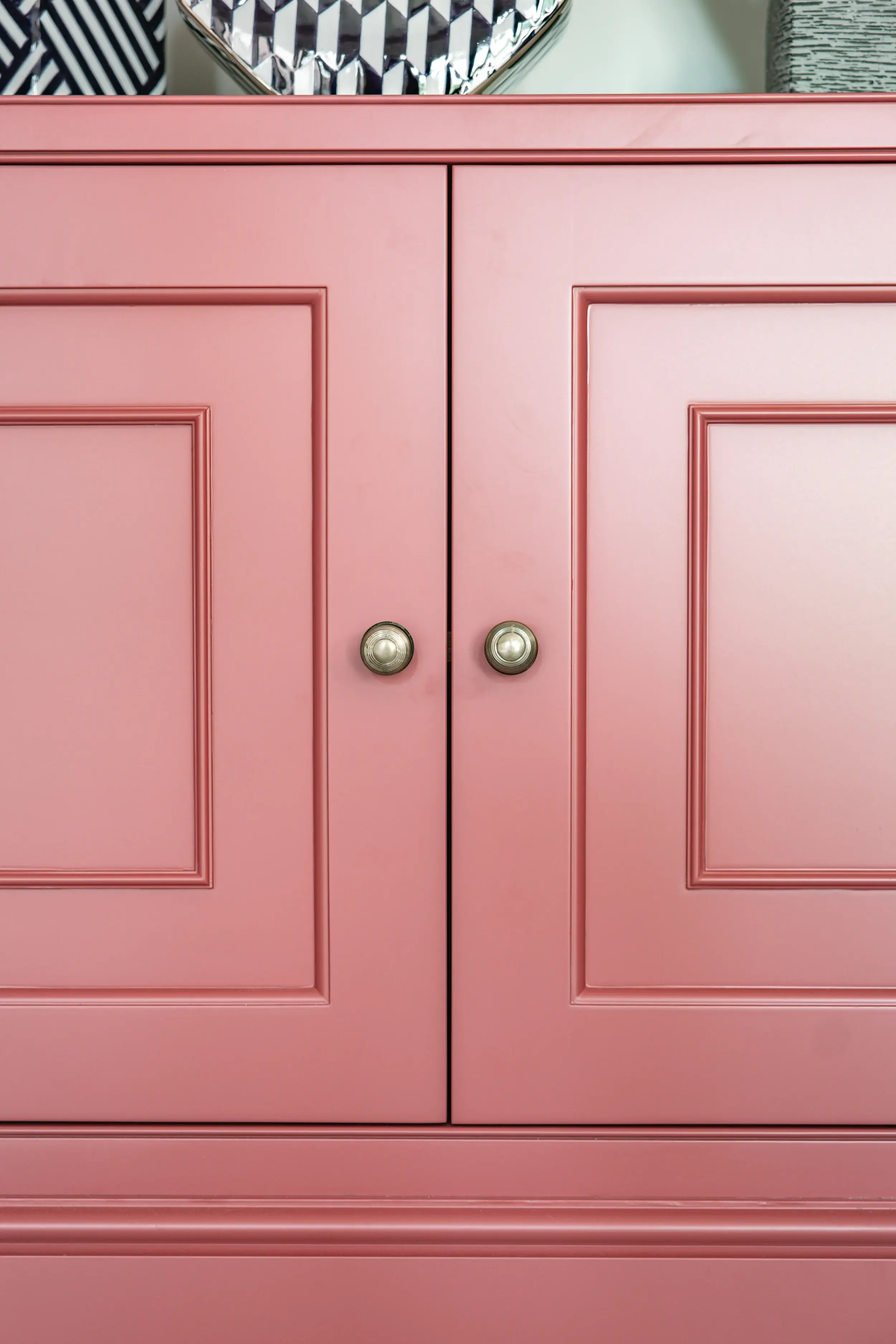 pink cabinets